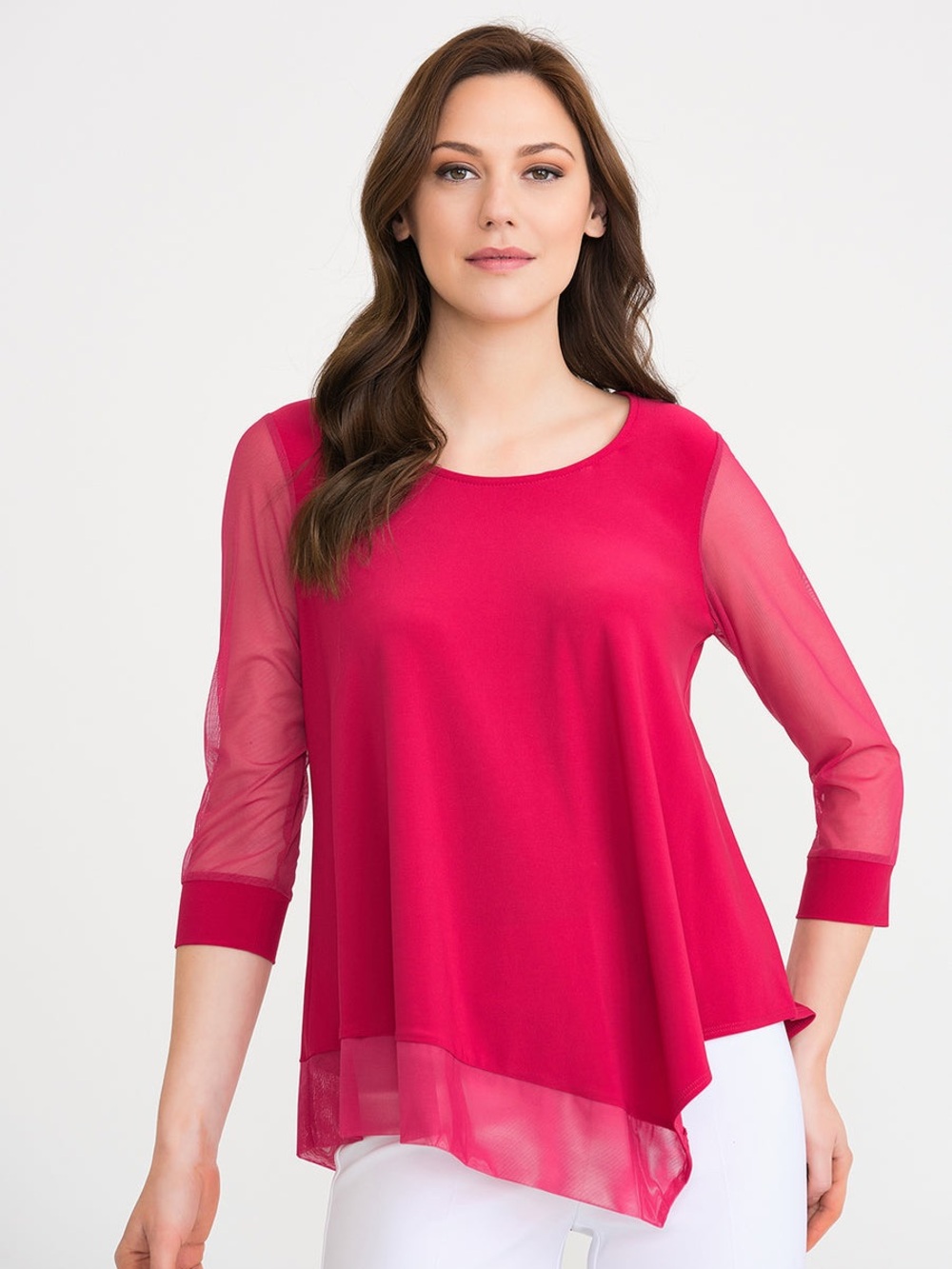 Joseph Ribkoff NEW Cerise Top Style 202383